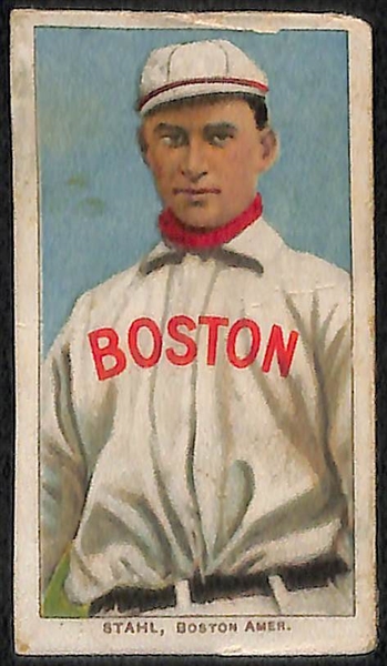 Lot of (4) T206 Cards w. 3-Fingered Brown (Chicago Shirt)
