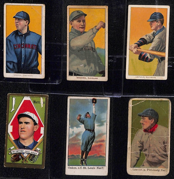 Lot of (6) T206/T205/American Caramel Cards w. T206 Harry Jasper (Sovereign Back)