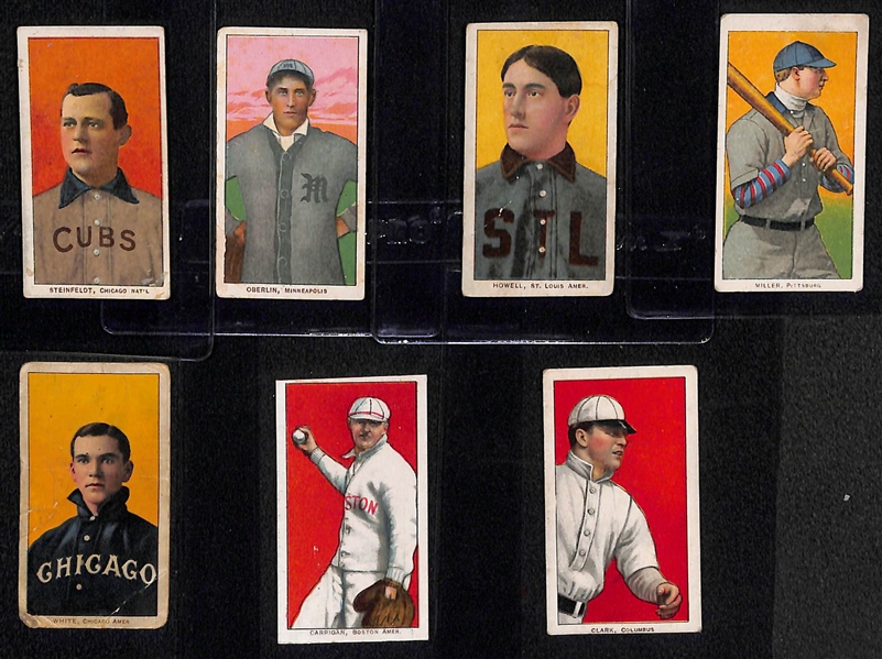  Lot of (7) T206 Cards w. Harry Steinfeldt (Portrait)