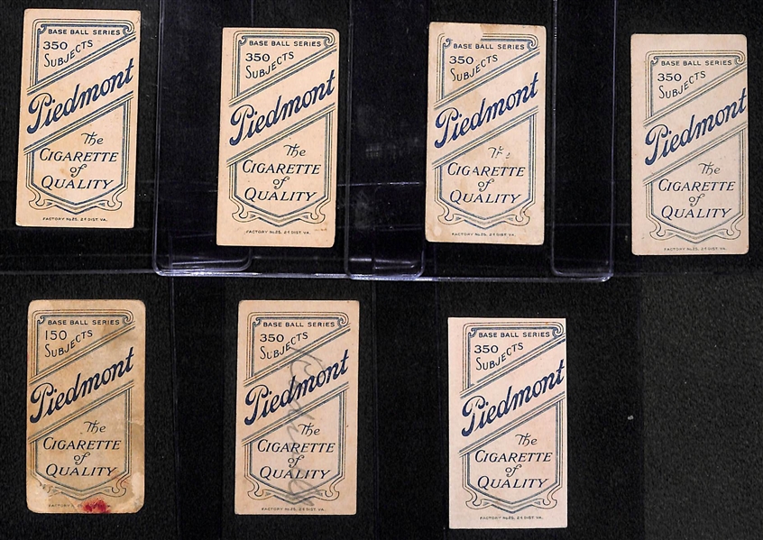  Lot of (7) T206 Cards w. Harry Steinfeldt (Portrait)