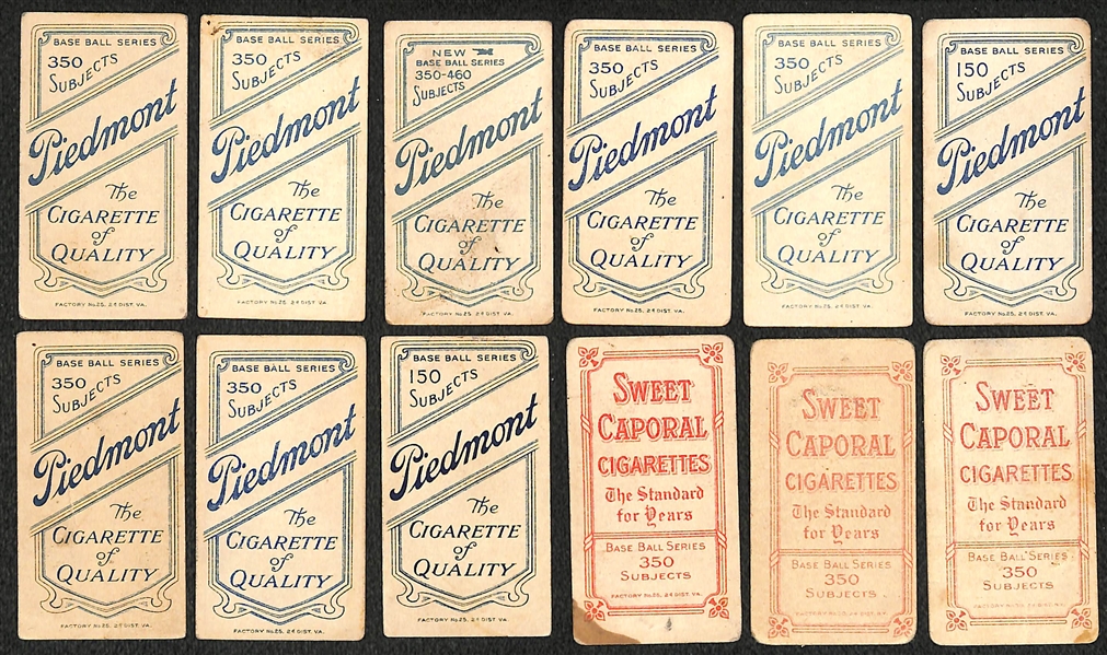 Lot of (12) T206 Cards w. Mickey Doolan (Fielding)