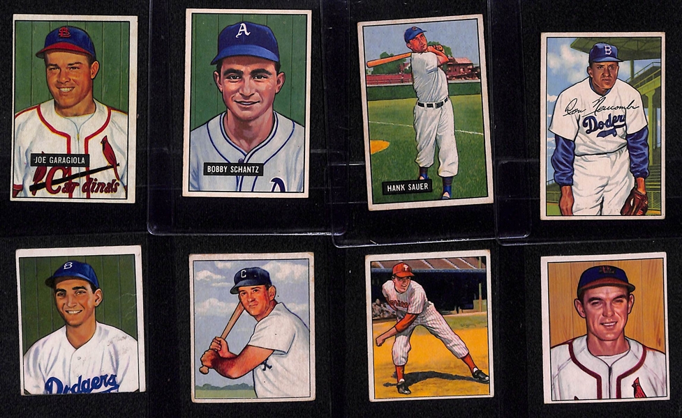 Lot of (43) 1949-1952 Bowman Baseball Cards w. 1951 Joe Garagiola Rookie Card