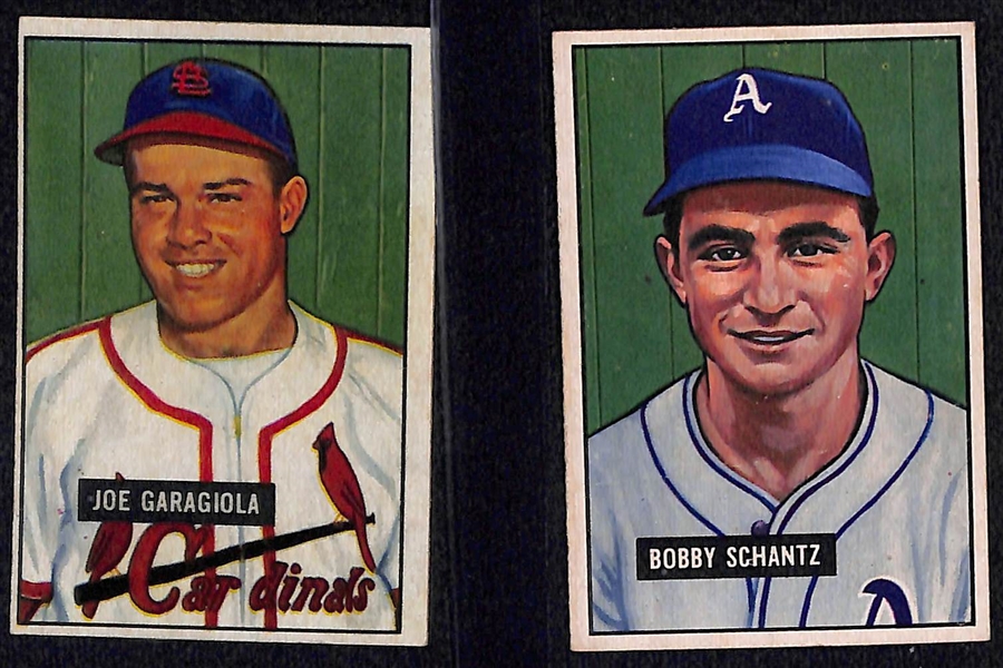 Lot of (43) 1949-1952 Bowman Baseball Cards w. 1951 Joe Garagiola Rookie Card
