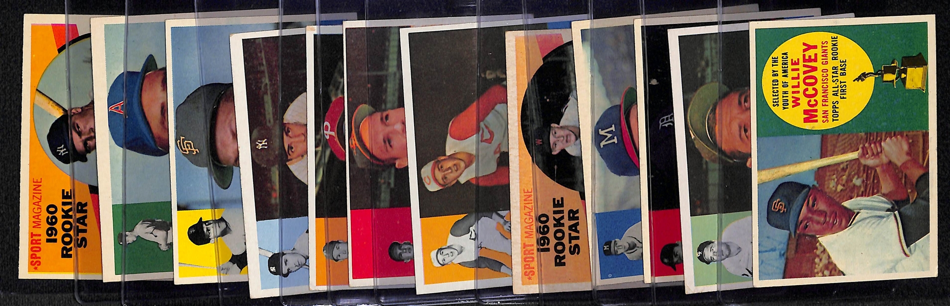 Lot of (12) 1960 Topps Baseball Cards w. Willie McCovey Rookie Card