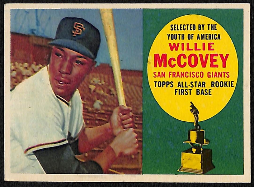 Lot of (12) 1960 Topps Baseball Cards w. Willie McCovey Rookie Card