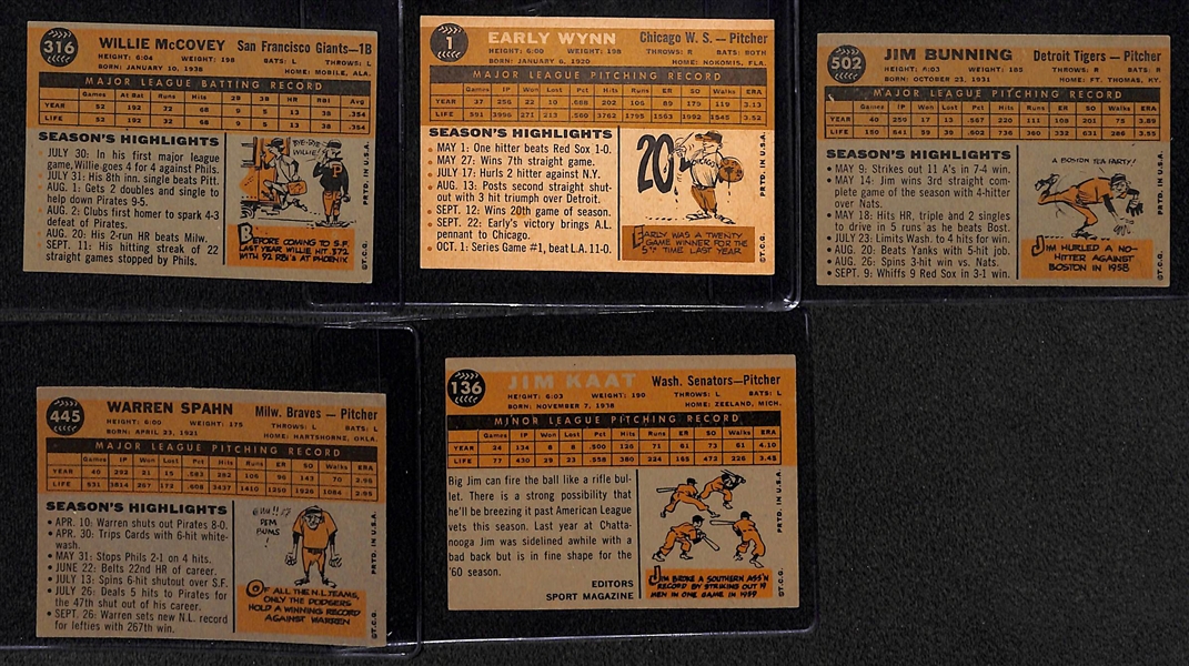 Lot of (12) 1960 Topps Baseball Cards w. Willie McCovey Rookie Card