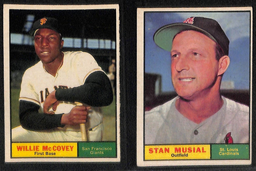 Lot of (11) 1961 Topps Cards w. (3) Billy Williams Rookie Cards