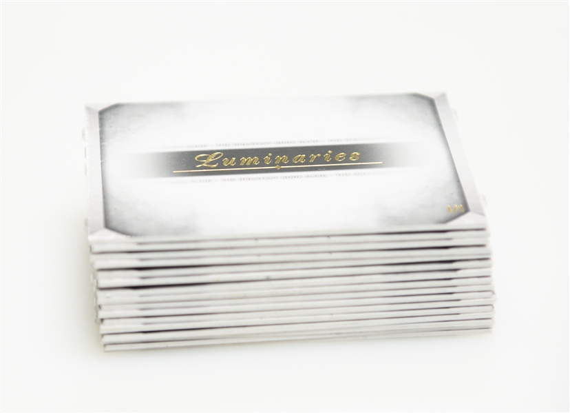 2021 Topps Luminaries 1/1 Booklet Card w. 30 Autographs Inc. Trout, Jeter, Griffey Jr., Ichiro , Pujols, Tatis, Yaz, Bench, Henderson, + Legends & HOFers - The Top Card in the Product!