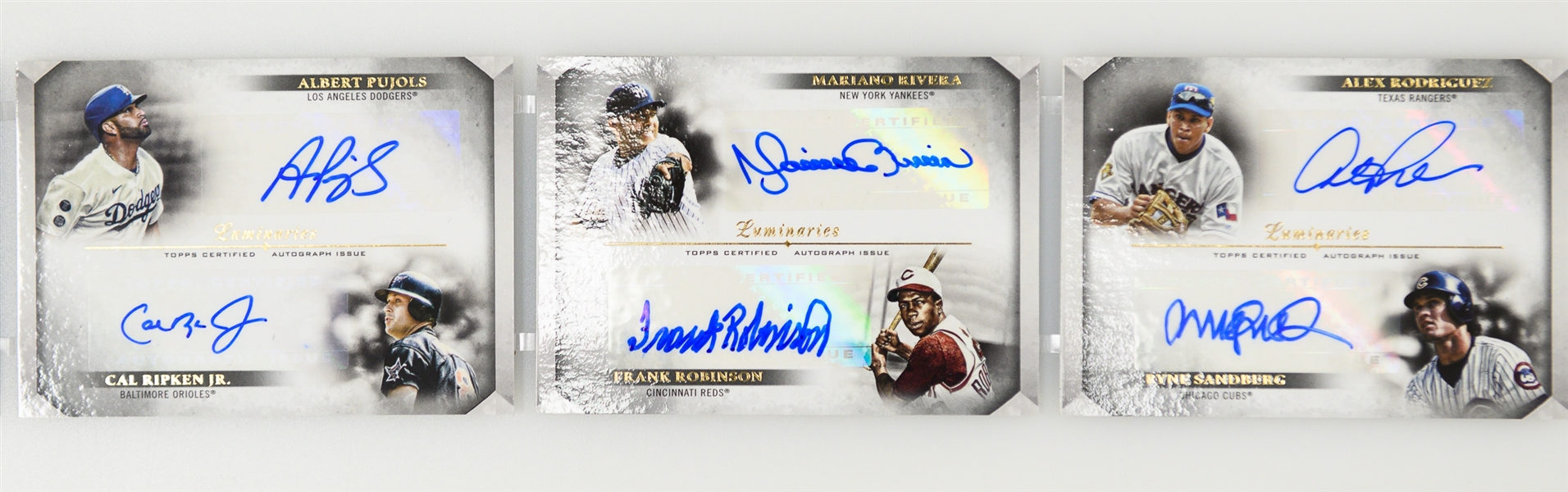 2021 Topps Luminaries 1/1 Booklet Card w. 30 Autographs Inc. Trout, Jeter, Griffey Jr., Ichiro , Pujols, Tatis, Yaz, Bench, Henderson, + Legends & HOFers - The Top Card in the Product!