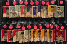 Lot of (21) 1949 Bowman Baseball Cards (Many High-Quality) w. Robin Roberts Rookie, Bob Feller, Lou Boudreau, Early Wynn, Luke Appling, +