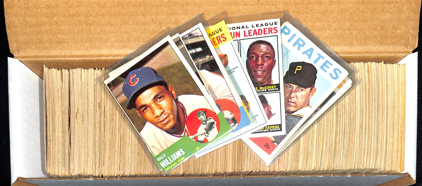 Lot of (600+) 1963 & & 1964 Topps Baseball Cards w. 1963 Billy Williams