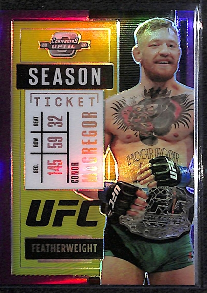2021 Panini Chronicles Contenders Optic UFC Conor McGregor Purple #39/49