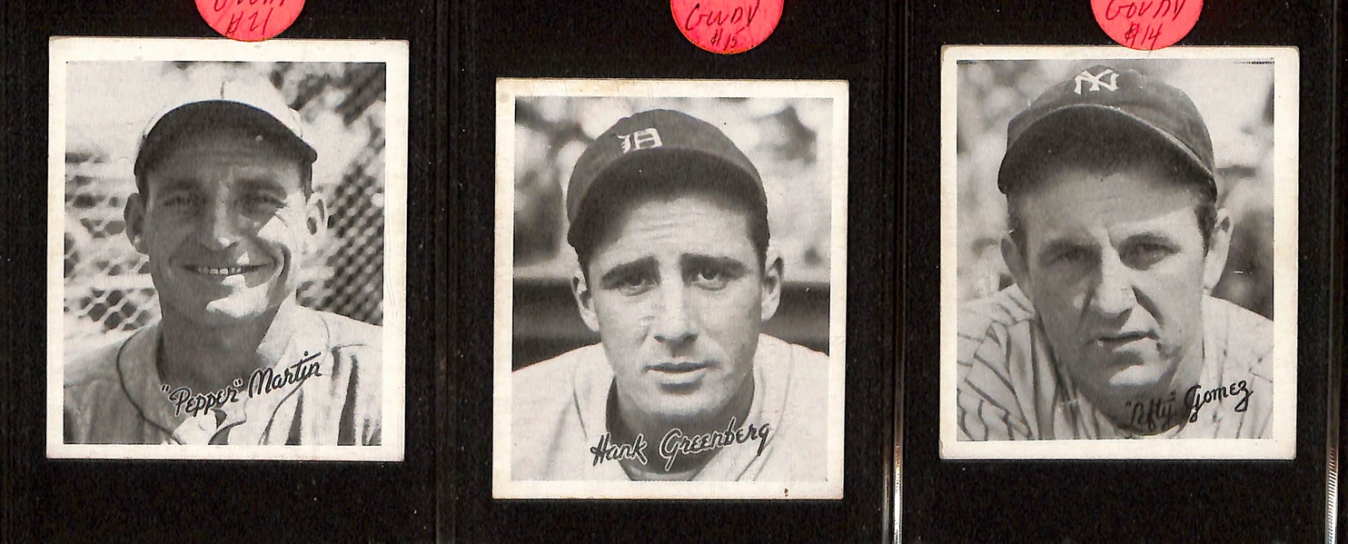 Lot of (7) Early Baseball Cards w. (3) MP & Co, 1922 W573 Oscar Grimes, and (3) 1936 Goudy w. Hank Greenberg and Lefty Gomez