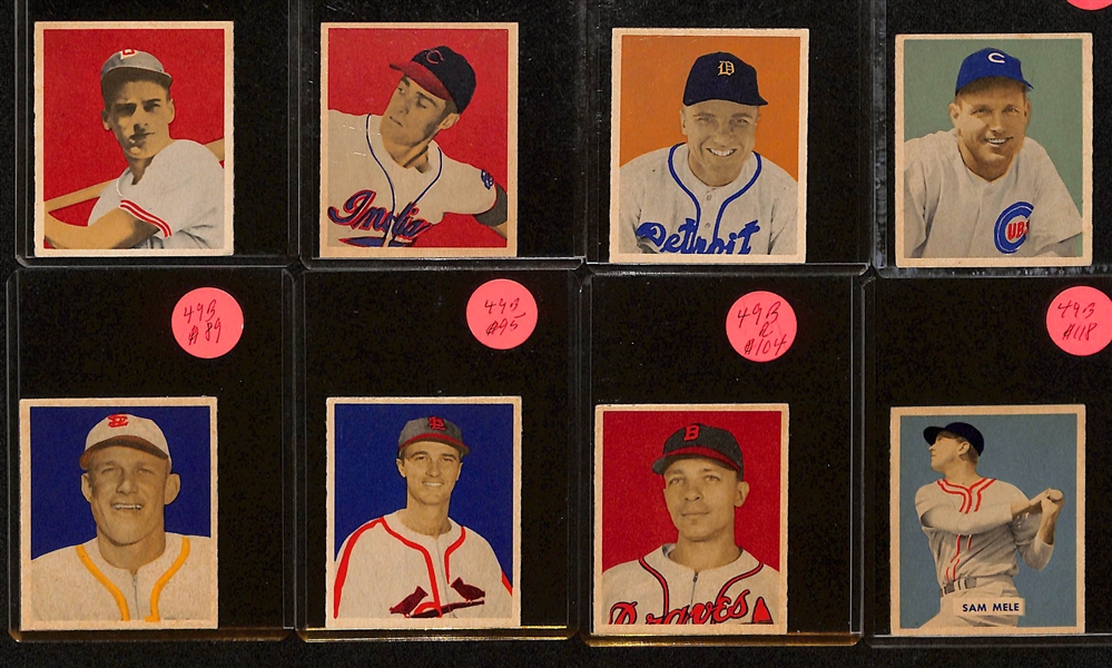 (5) 1948 Bowman Cards & (20) 1949 Bowman Cards (Many in EX or Better Condition)