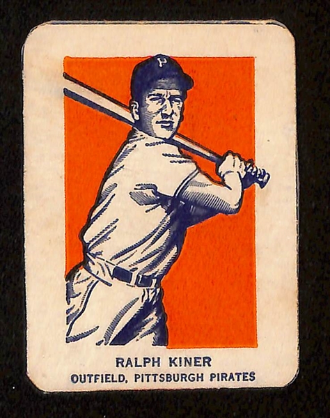 (8) 1952 Wheaties Hand Cut Baseball Cards - Musial, Berra, Campanella, Feller, Kiner, (2) Rizzuto, Lemon