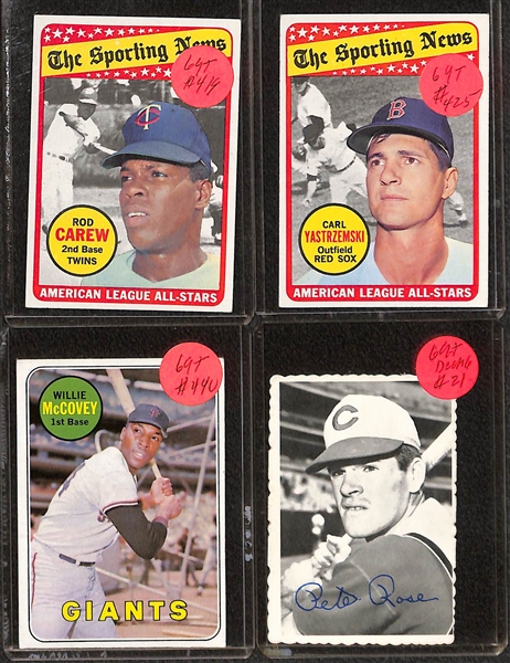 Lot of (250+) 1968-70 Topps Baseball w. 1968 Frank Robinson
