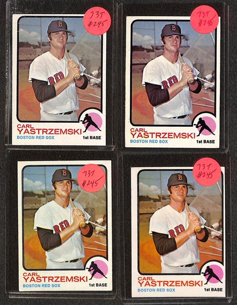 Lot of (300+) 1971-74 Topps Baseball w. 1971 Pete Rose