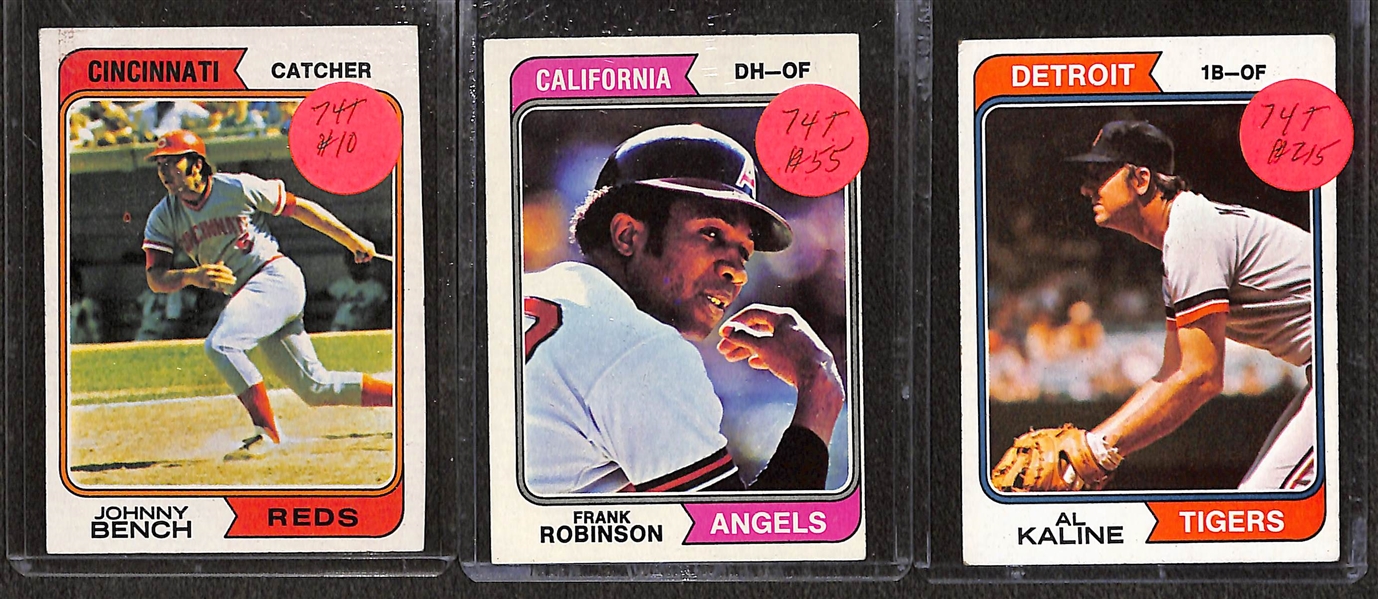 Lot of (300+) 1971-74 Topps Baseball w. 1971 Pete Rose