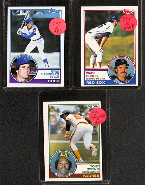 Lot of (500+) 1975-85 Topps Baseball w. 1977 & 1978 Nolan Ryan