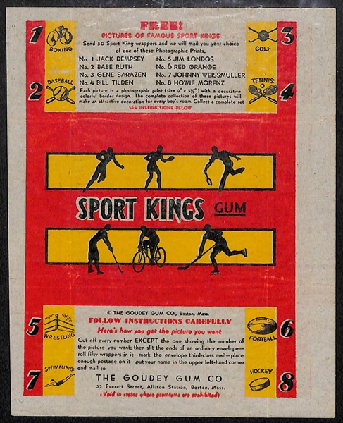 Lot of 1933 Goudey Sports King Wax Pack Wrapper, (41) 1955 & 1956 Topps Assorted Baseball Cards & 2 Front Row Baseball Sets w. Signed Willie Stargell & Monte Irvin Cards
