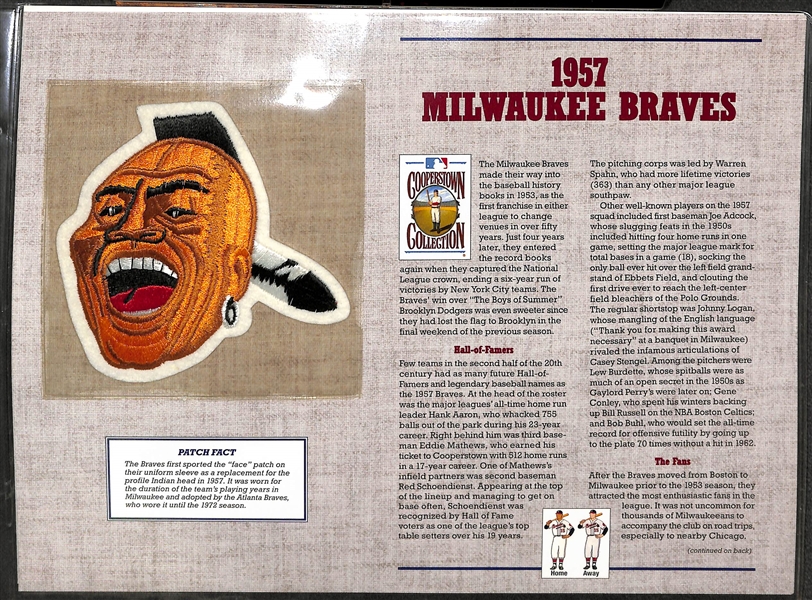 Cooperstown Collection 125 Years of Baseball Patches - 40 Patches w. Collectors Album