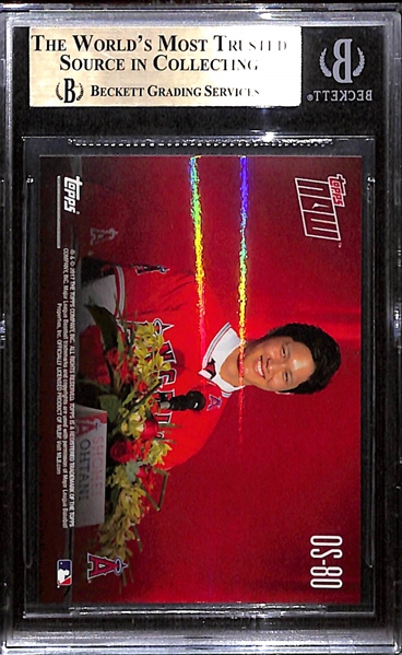2017 Topps Now Shohei Ohtani Short-Print Rookie Card Graded Rare BGS 10 Pristine! His Only 2017 Rookie Card in an Angels Uniform!