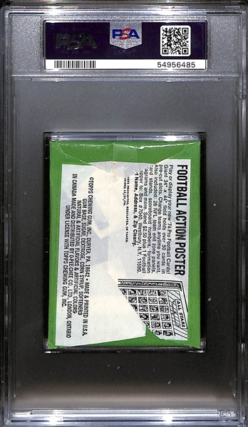 1974 Topps Football Unopened Wax Pack Graded PSA 7 NM