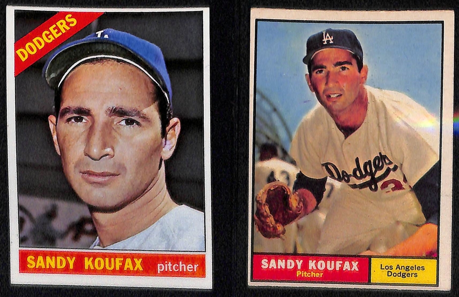  Lot of (18) Primarily Topps Dodger Cards from 1953-1963 w. (2) 1953T & 1955B Roy Campanella Cards