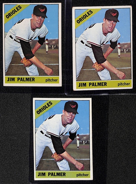 Lot of (10) 1962-1966 Rookie Cards w. (3) 1966 Jim Palmer Rookie Cards