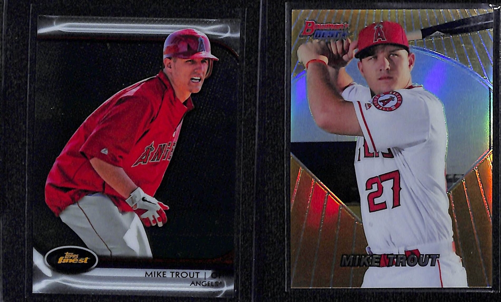 Lot of (14) 1993-2021 Baseball Star Cards w. (5) Mike Trout Cards