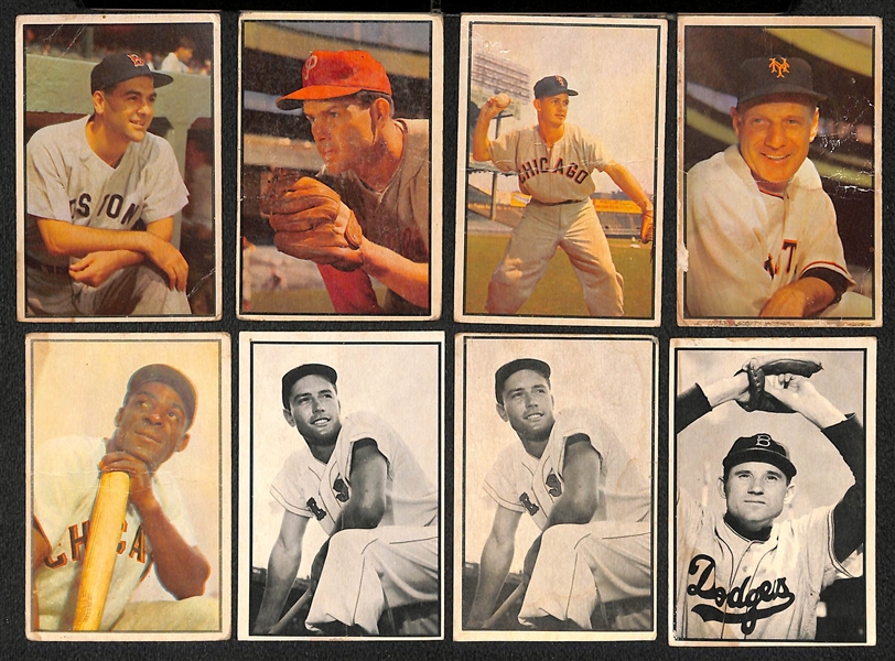  Lot of (100+) 1953 Bowman Baseball Cards w. Nellie Fox