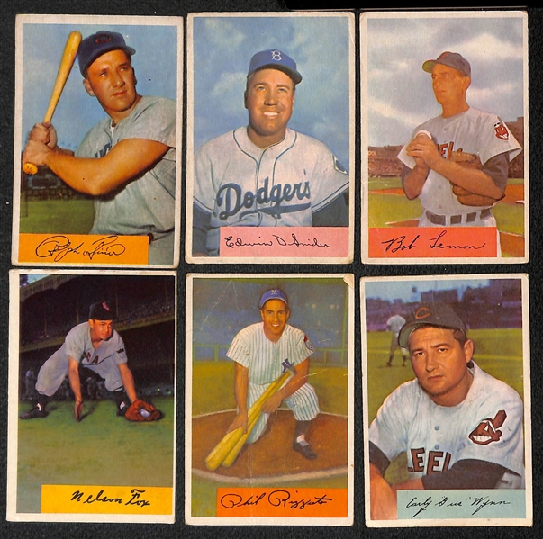 Lot of (200+) 1954 Bowman Baseball Cards w. Ralph Kiner