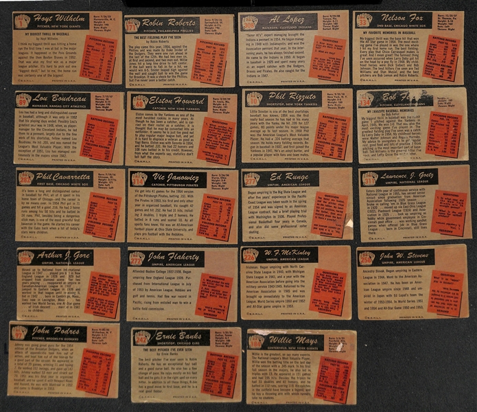  Lot of (200+) 1955 Bowman Baseball Cards w. Hoyt Wilhelm