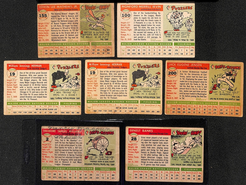 Lot of (200+) 1955 & (200+) 1956 Topps Baseball Cards w. 1956 Luis Aparicio Rookie Card