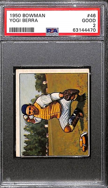 1950 Bowman Yogi Berra #46 Graded PSA 2