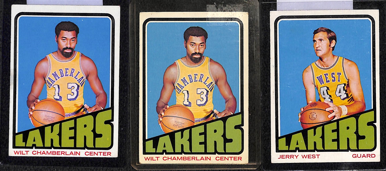 Lot of (19) 1971 & 1972 Topps Basketball Stars w. Chamberlain, Maravich, Robertson, Barry and Others