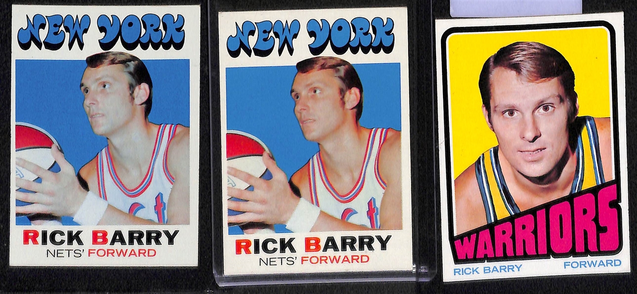 Lot of (19) 1971 & 1972 Topps Basketball Stars w. Chamberlain, Maravich, Robertson, Barry and Others