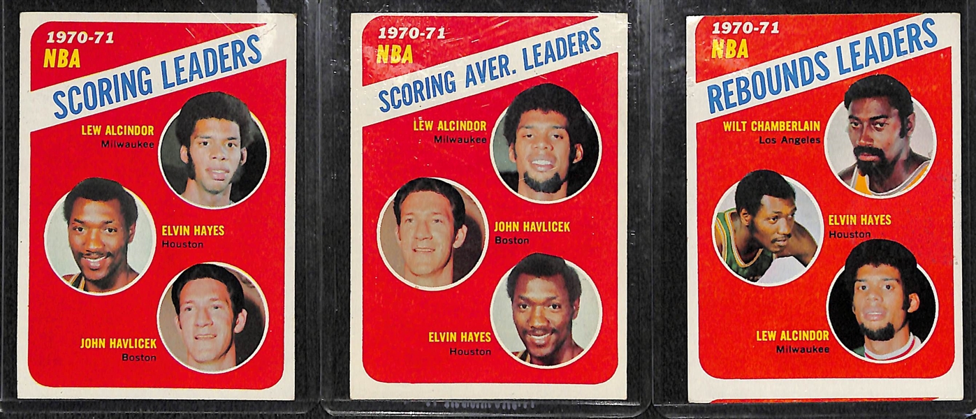 Lot of (19) 1971 & 1972 Topps Basketball Stars w. Chamberlain, Maravich, Robertson, Barry and Others