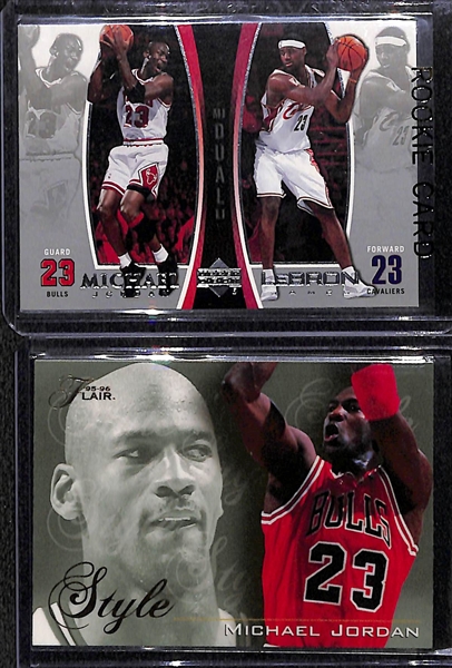 Lot of (10) Michael Jordan 1990s Basketball Cards w. (2) 1995 Finest