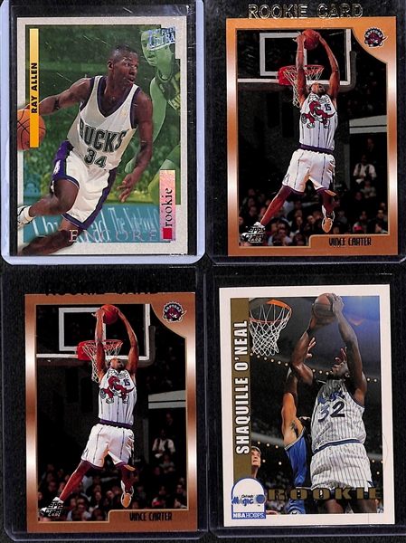 Lot of (21) Basketball Rookie Cards w. Bryant, Durant, O'Neal, Iverson, Tatum, Wade, Carter, and Others