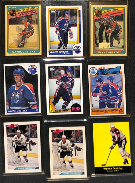 Lot of (21) 1980s and 90s Wayne Gretzky Hockey Cards