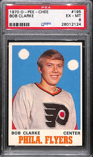 1970 O-Pee-Chee Bob Clarke Rookie Graded PSA 6