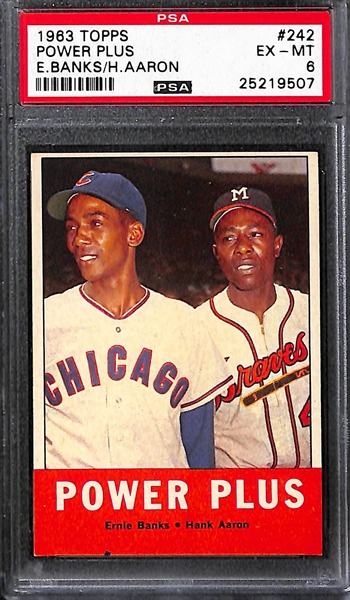 Lot of (4) 1962-64 Hank Aaron PSA Graded Baseball Cards