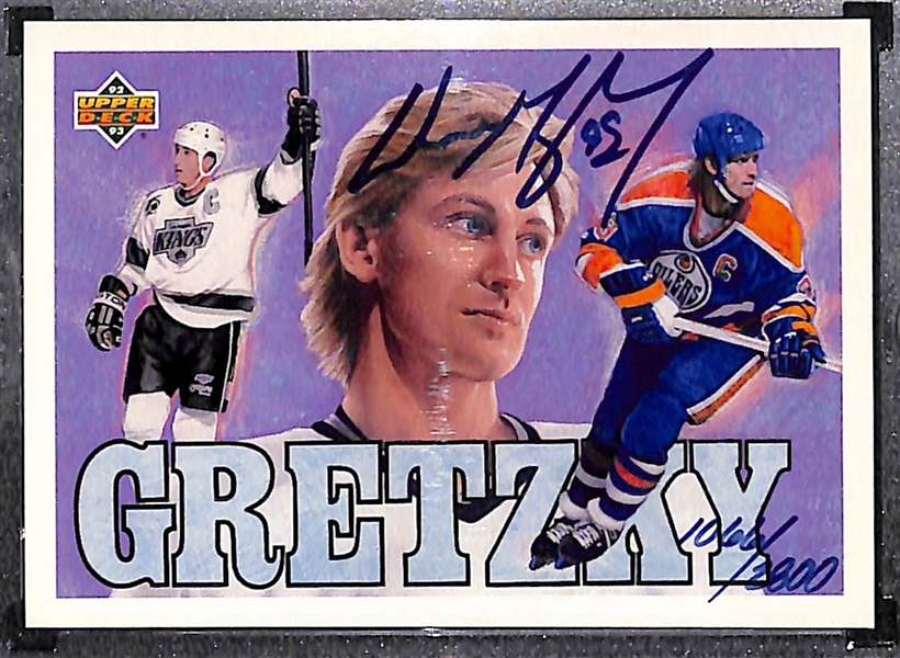 1992-93 Upper Deck Wayne Gretzky Hockey Heroes Autograph #d /2800