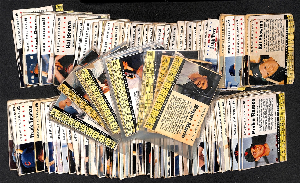 Lot of (200+) 1961 Post Cereal Cards w. Roger Maris x2