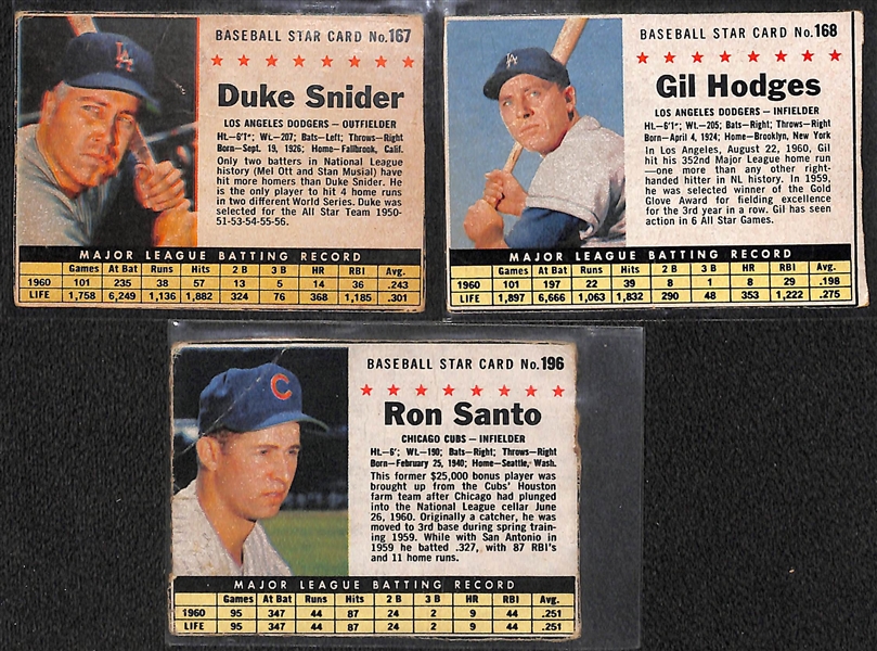 Lot of (200+) 1961 Post Cereal Cards w. Roger Maris x2