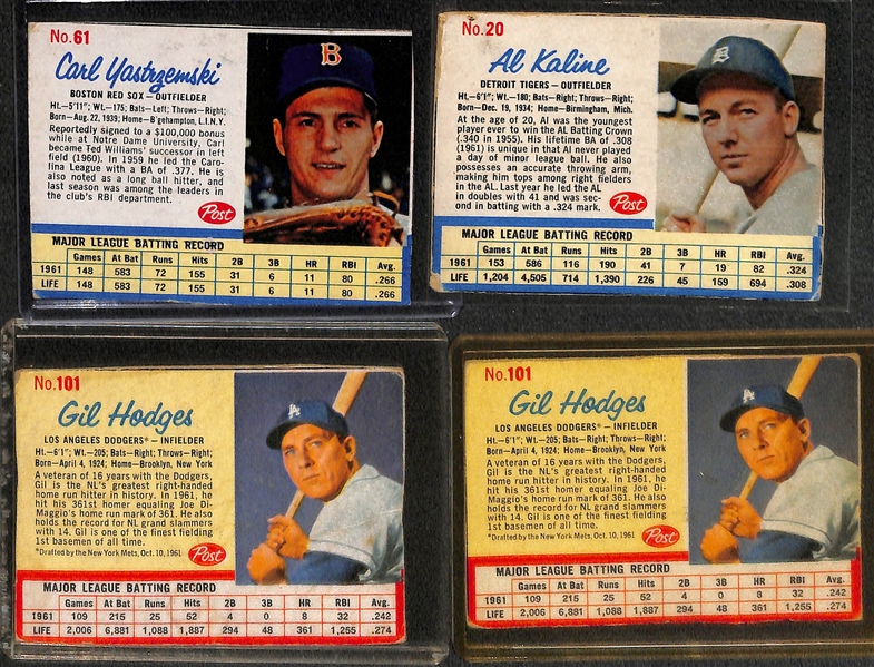  Lot of (250+) 1962 Post Cereal Cards w. Yogi Berra x2
