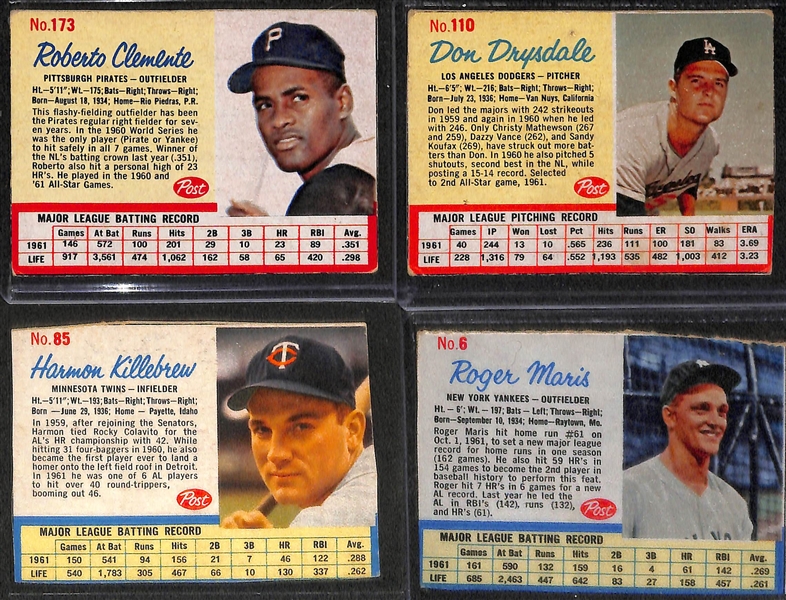  Lot of (250+) 1962 Post Cereal Cards w. Yogi Berra x2