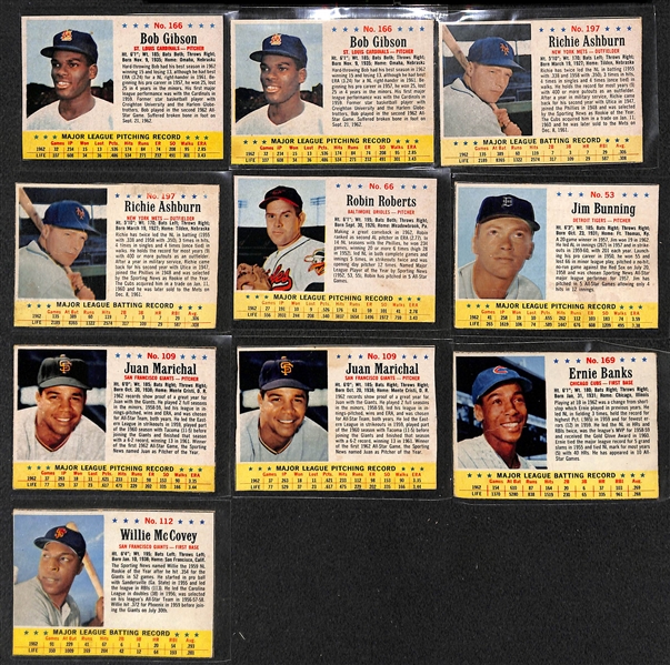   Lot of (200+) 1963 Post Cereal Cards w. Bob Gibson x2