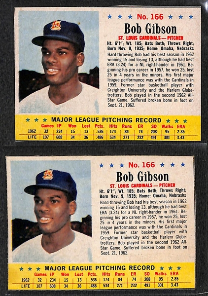  Lot of (200+) 1963 Post Cereal Cards w. Bob Gibson x2